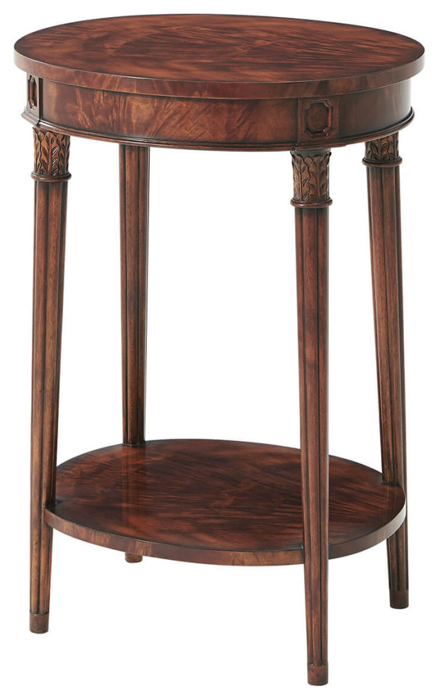 Regency Oval Mahogany Side Table   Traditional   Side Tables And End Tables   by English Georgian America  Houzz