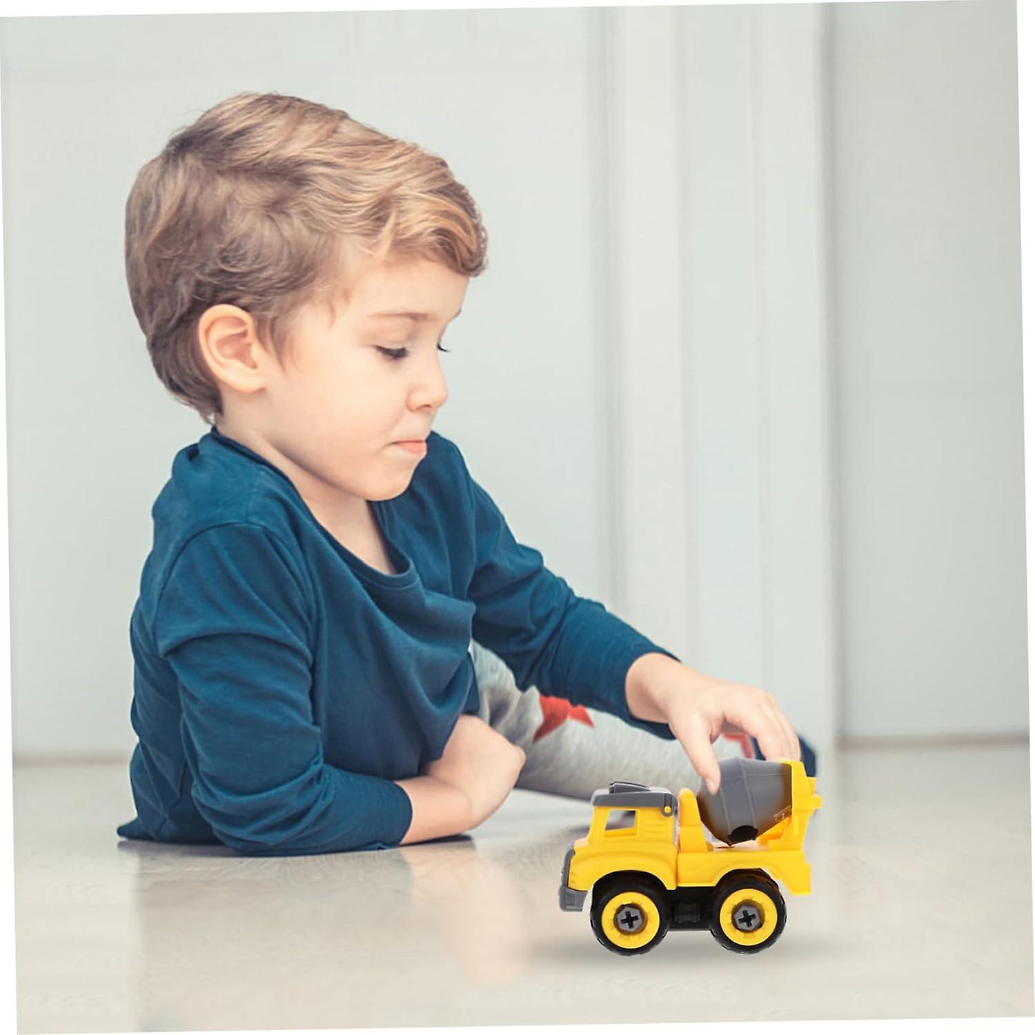 Kids Toys Construction Vehicles Toys Cement Mixer Toy Cement Mixer Vehicle Engineering Trucks Toy Engineering Trucks for Kids Boy Child Excavator