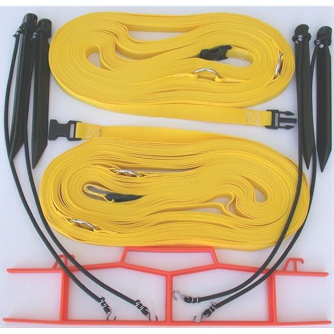 Home Court M817NAYS 8 Meter Yellow 1-inch Non-adjustable Web Courtlines