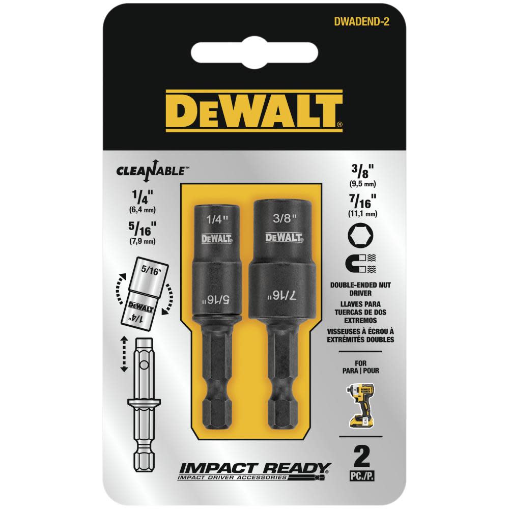 DW Reversible Nut Driver 2pc Set DWADEND-2 from DW