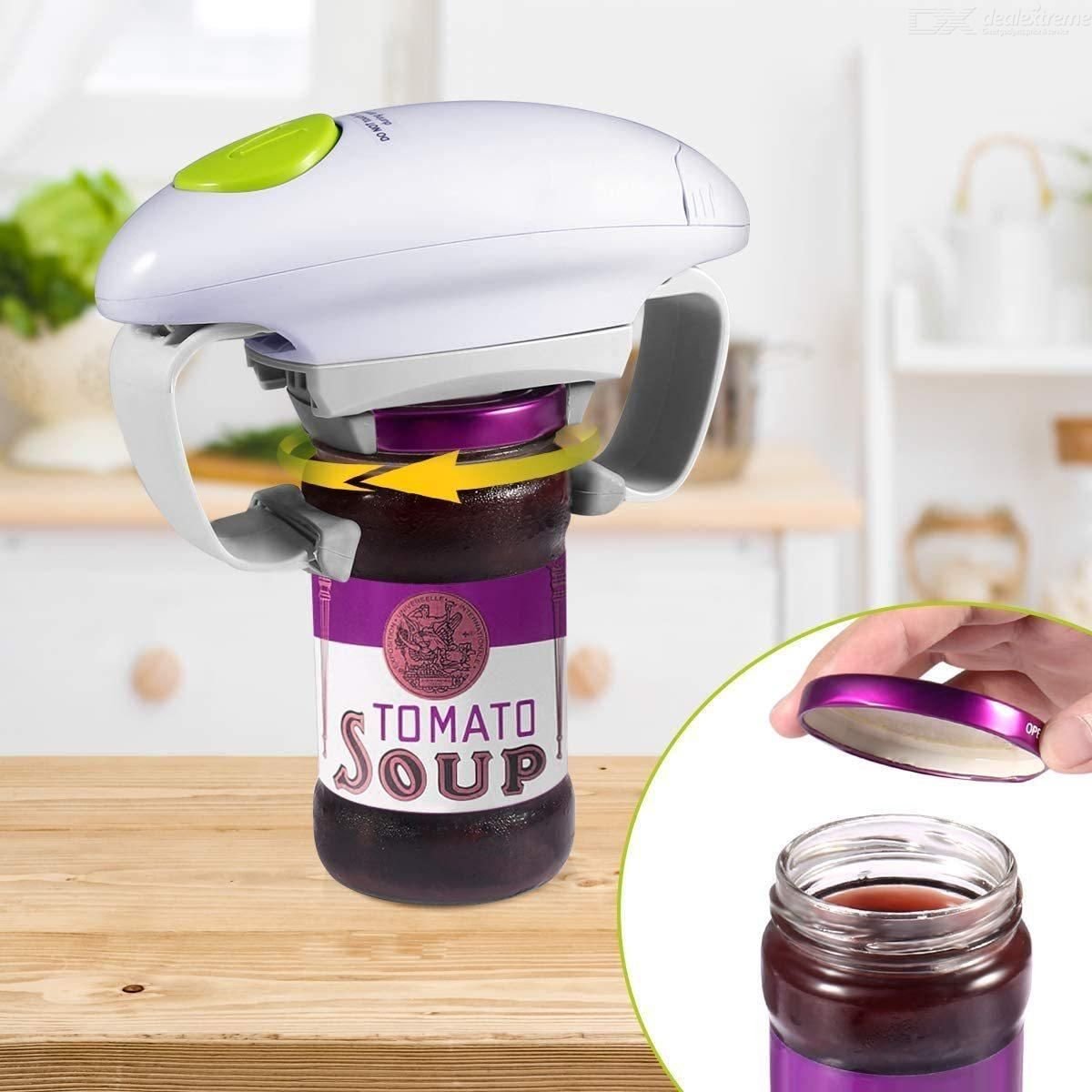 Electric Jar Opener， Kitchen Gadget Strong Tough Automatic Jar Opener For New Sealed Jars