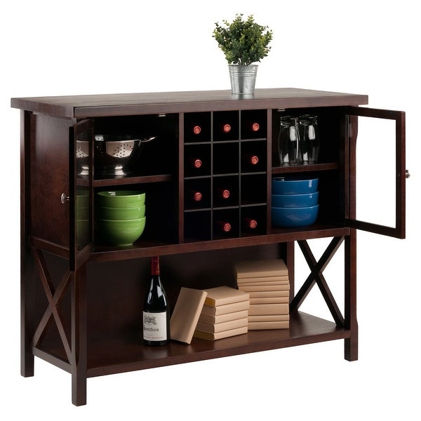 Xola Buffet Cabinet， Cappuccino - 43.8