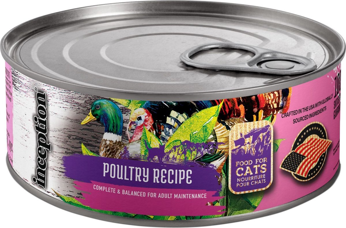 Inception Poultry Recipe Wet Cat Food， 5.5-oz can， case of 24