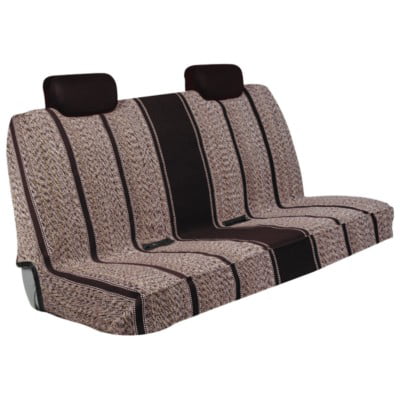 BLACK SADDLE BLANKET BENCH SEAT COVER