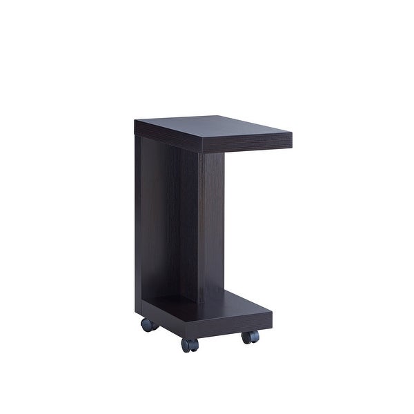 Furniture of America Otis Modern Mobile 18-inch 1-shelf Side Table