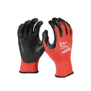 MW XX-Large Red Nitrile Level 3 Cut Resistant Dipped Work Gloves 48-22-8934