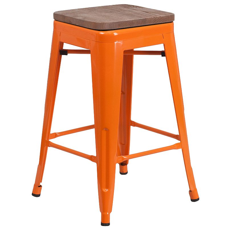 Flash Furniture Backless Mixed Media Counter Stool