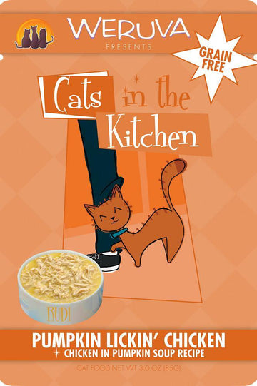 Cats in the Kitchen Pumpkin Lickin' Chicken Cat Food Pouch