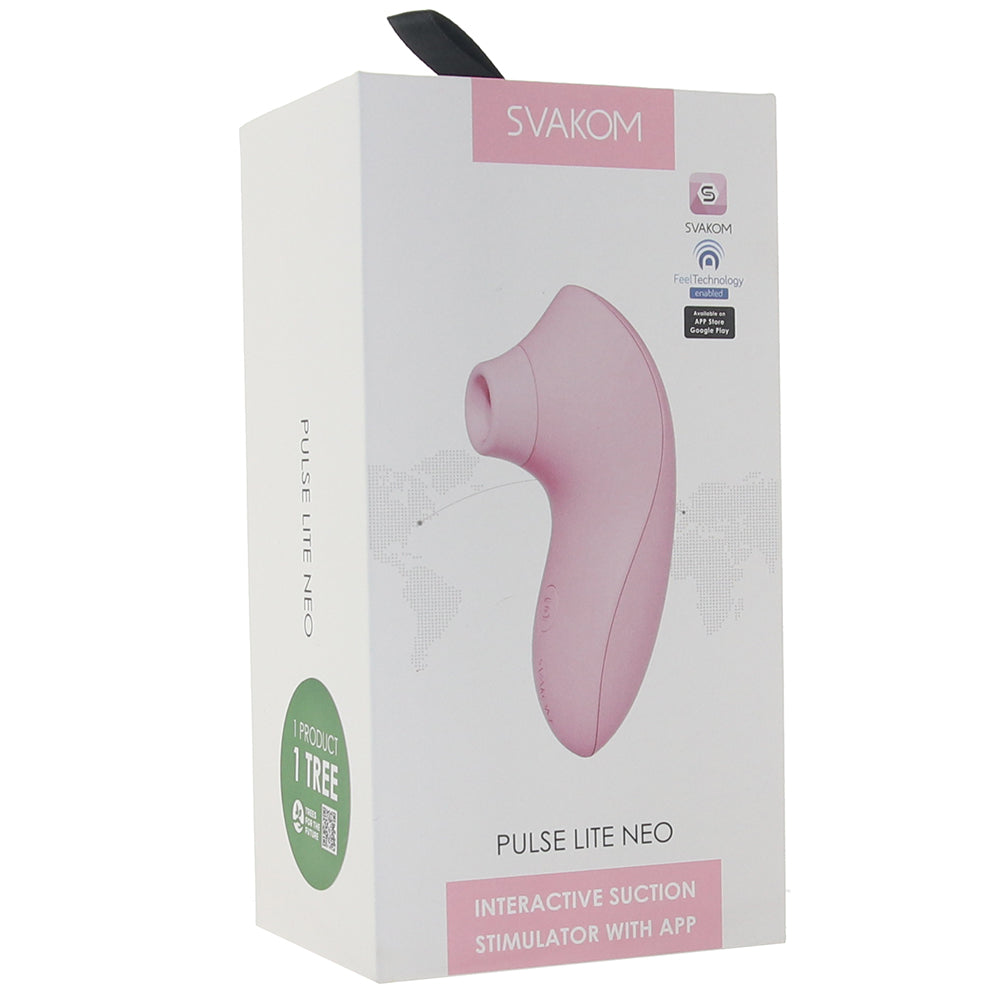 Pulse Lite Neo Suction Stimulator with App in Pale Rosette