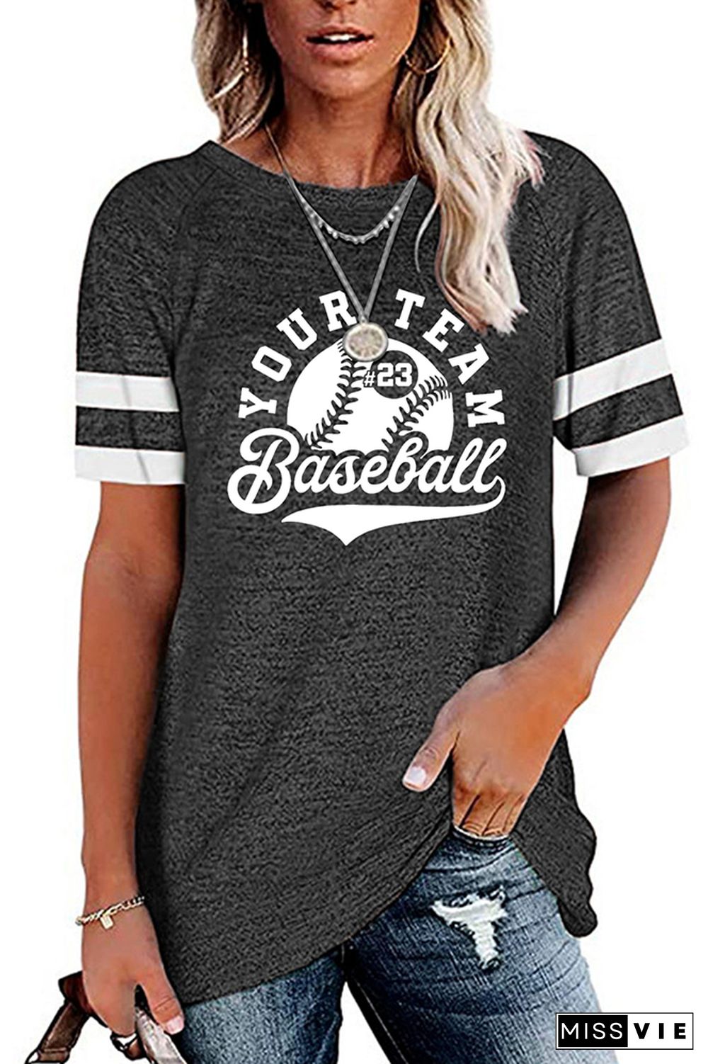 Baseball Team Logo Graphic Tee Wholesale