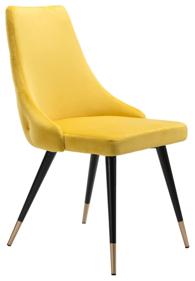 Piccolo Dining Chair (Set of 2) Yellow   Midcentury   Dining Chairs   by Furniture East Inc.  Houzz