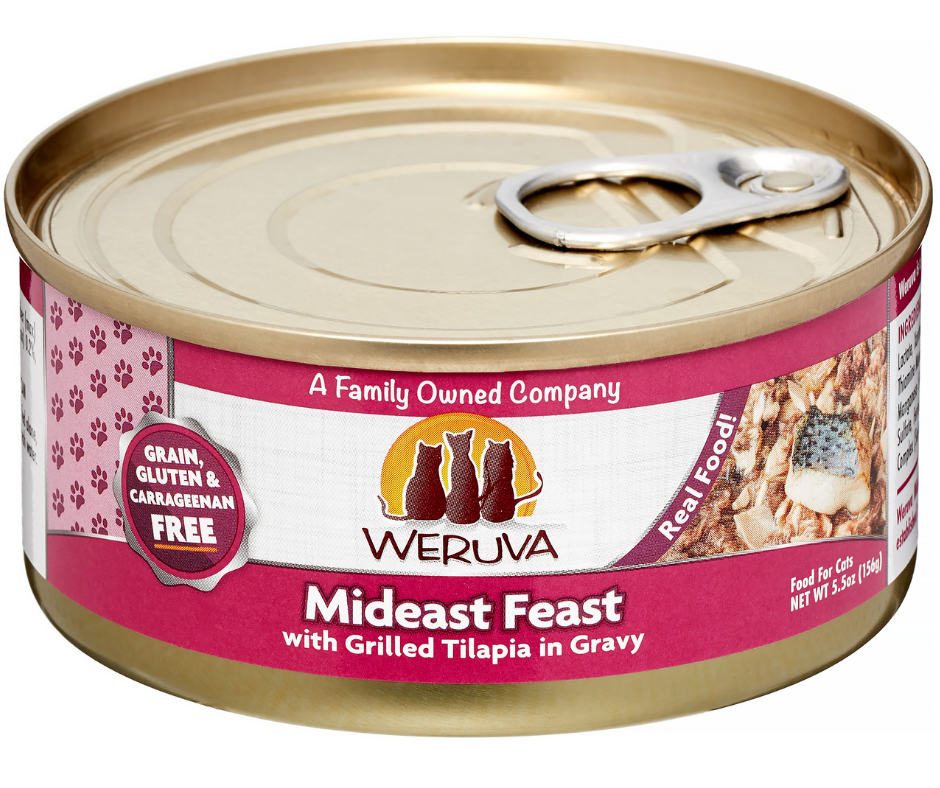 Weruva - All Breeds， Adult Cat Mideast Feast， Grain Free Grilled Tilap