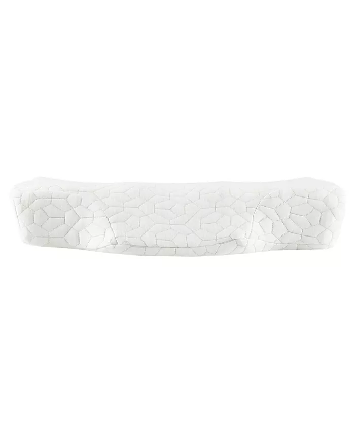 Sleep Philosophy Cooling Removable Rayon from Bamboo Cover Foam Pillow， Contour 22.5