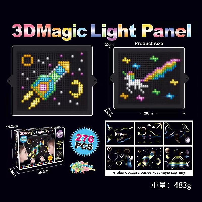 Diy Flat Assembled Light Plate Classic Retro Toy Gift For Kids