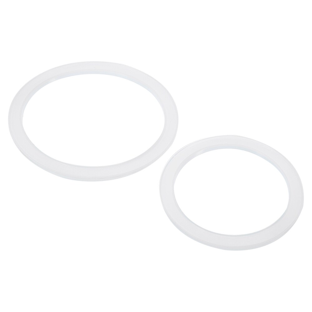 30Pcs 70mm Regular   86mm Wide Mouth Silicone Sealing Ring Set for Lid   Translucent