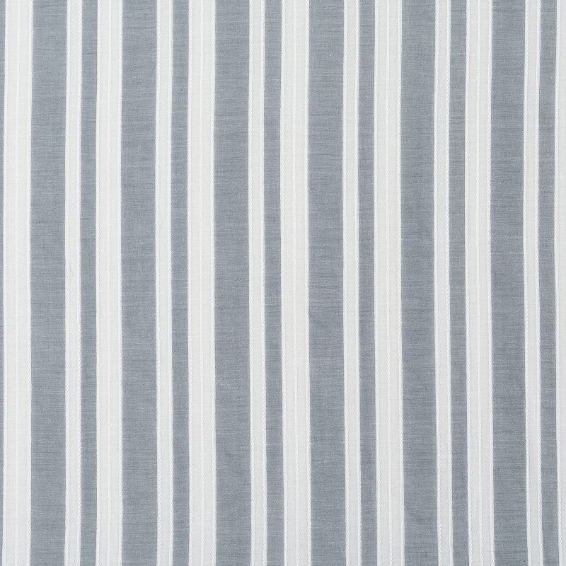 Archaeo Stonewashed Stripe 100% Cotton Semi-Sheer Back Tab Window Curtain