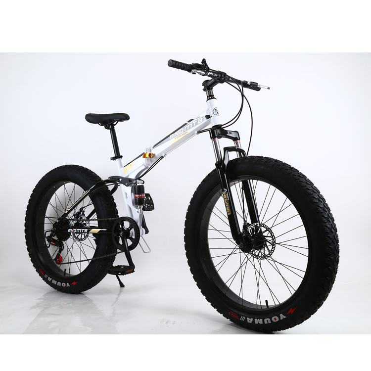 2023 21 Speed Gears Carbon Fat Bike folding frame  New Model 26 Inch Big Tire Fat Bike Cheap Snow Bicycle for Sale comfortable saddle