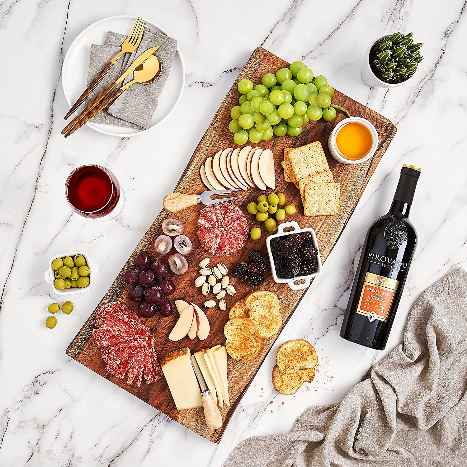 Extra Large Charcuterie Board - Live Edge Charcuterie Board - Cheese Board - Serving Board - Perfect for Parties and Gathering - Housewarming gift