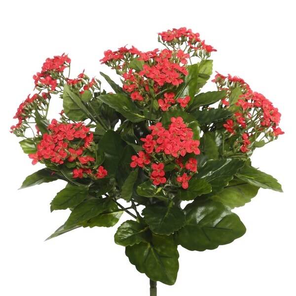 Vickerman 15.5 Red Kalanchoe Floral Bush