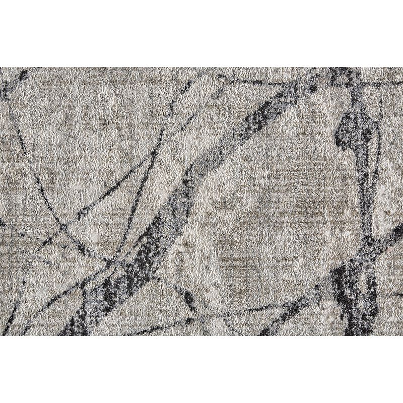 Weave and Wander Kiba Beige Abstract Area Rug