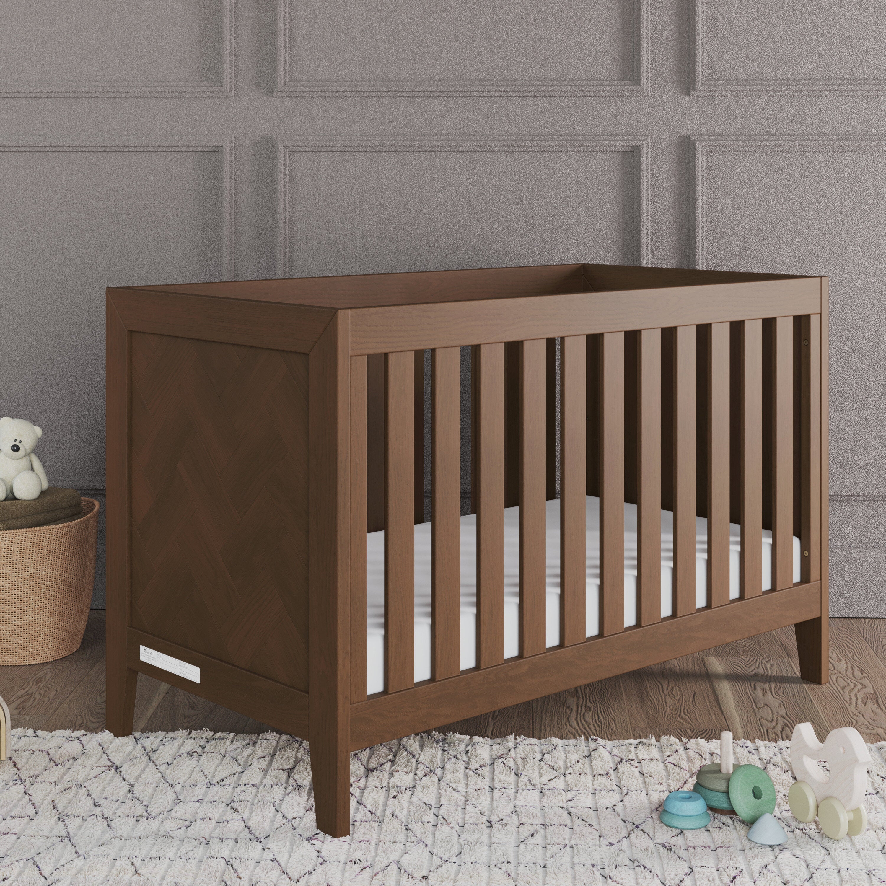 Child Craft 3-in-1 Baby Crib Kieran, Toasted Chestnut