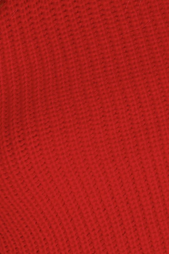 Not Into You Cropped Knit Red