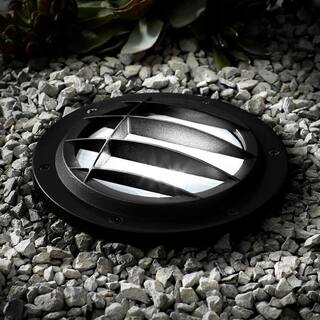 Hampton Bay Low Voltage 500 Lumens Black Outdoor Integrated LED In Ground Well Light WeatherWaterRust Resistant 62999