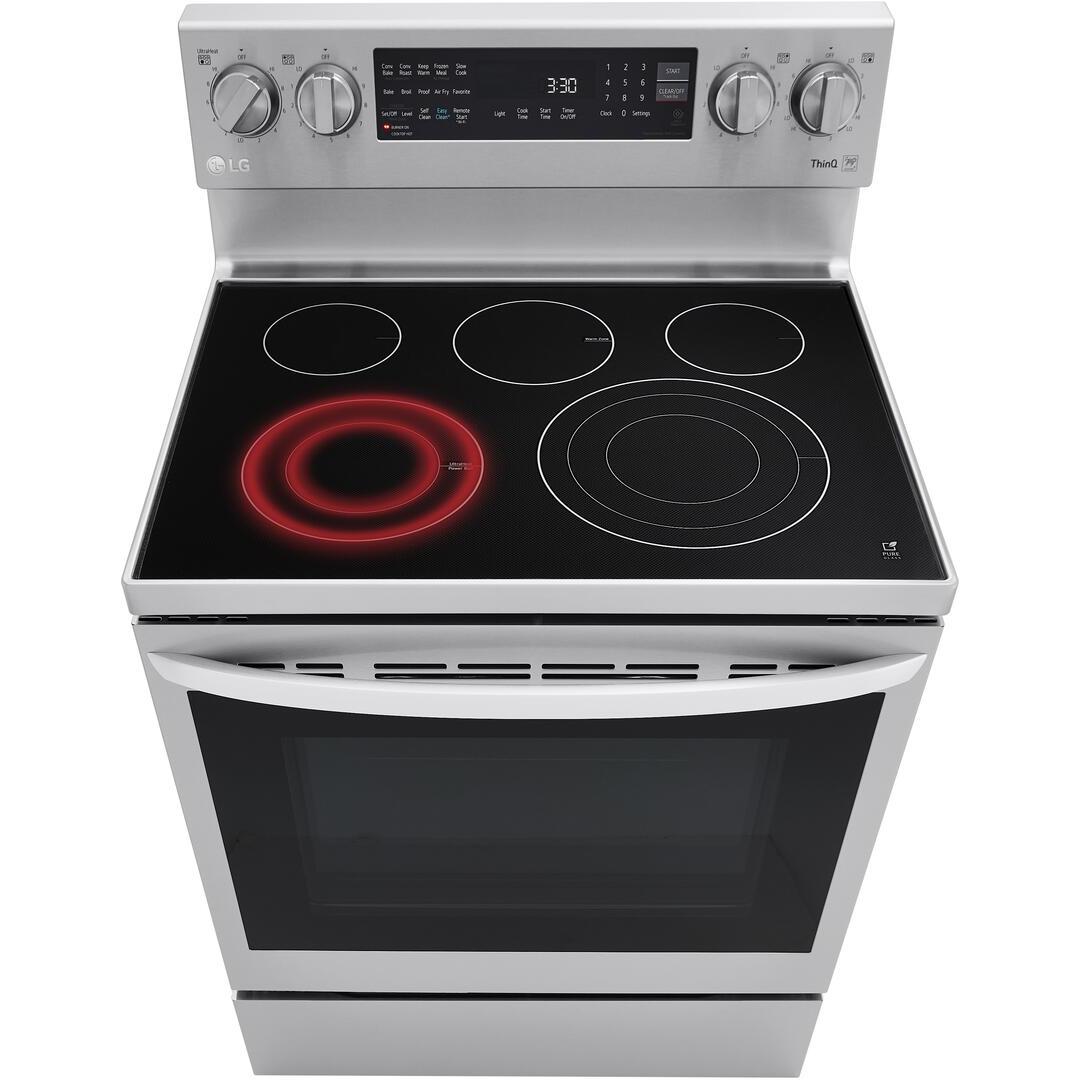 LG 30-inch, 6.3 cu.ft. Freestanding Electric Range with Wi-Fi Connectivity LREL6325F