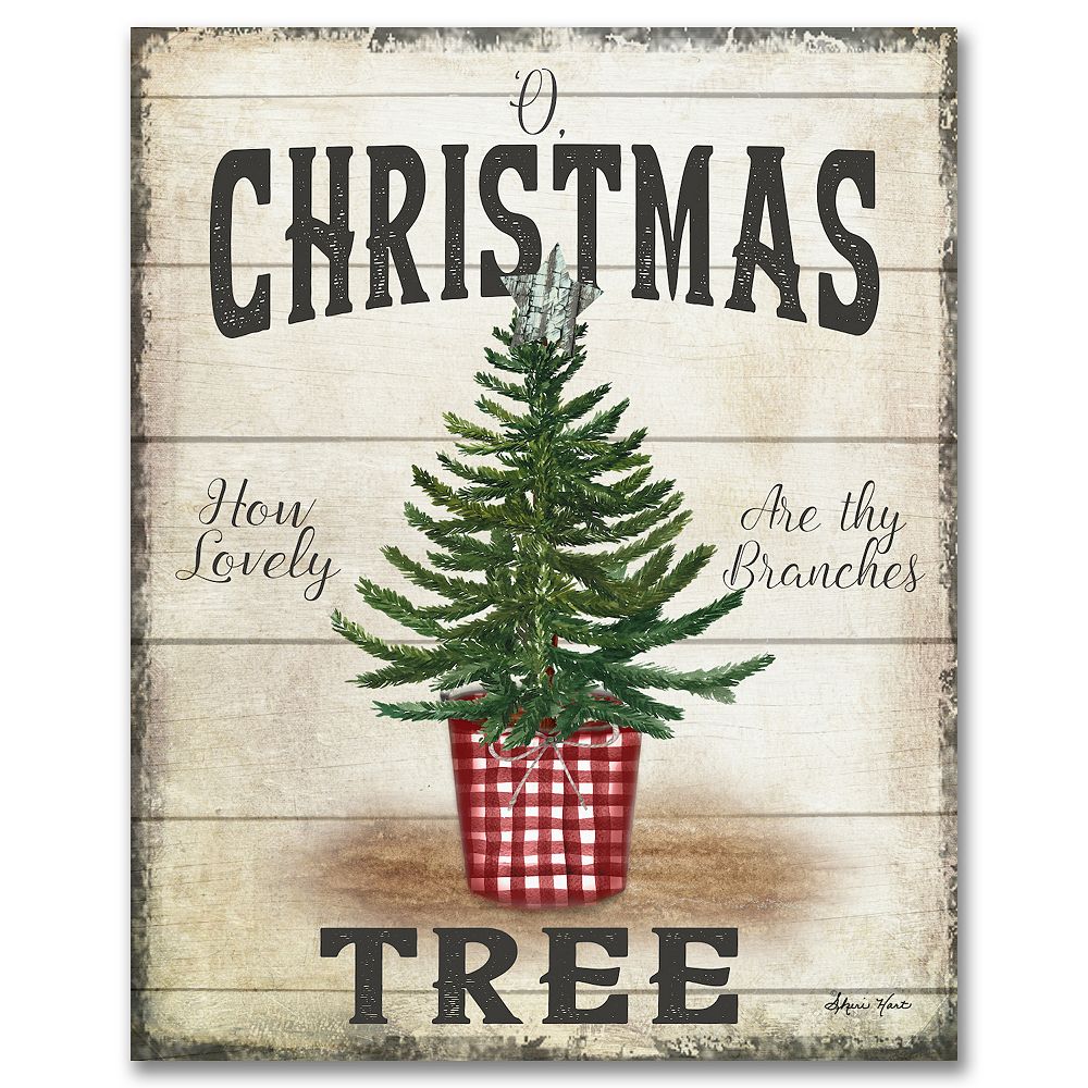 COURTSIDE MARKET Old Fashioned Christmas Canvas Wall Art