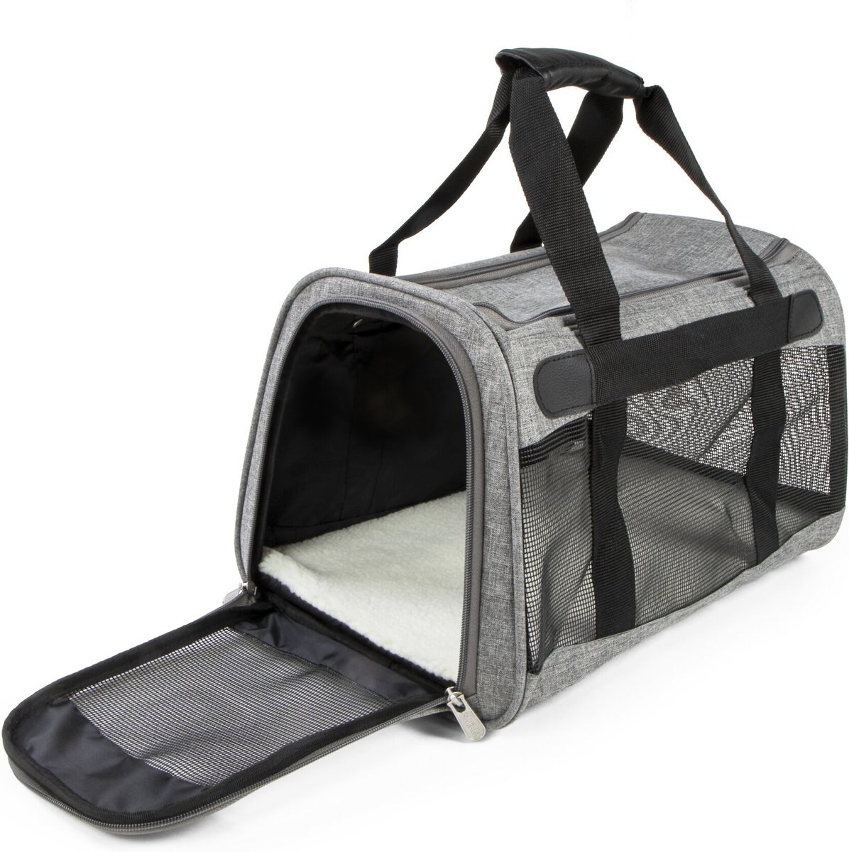 Sherpa  Element Airline Approved Dog and Cat Carrier， Medium， Gray