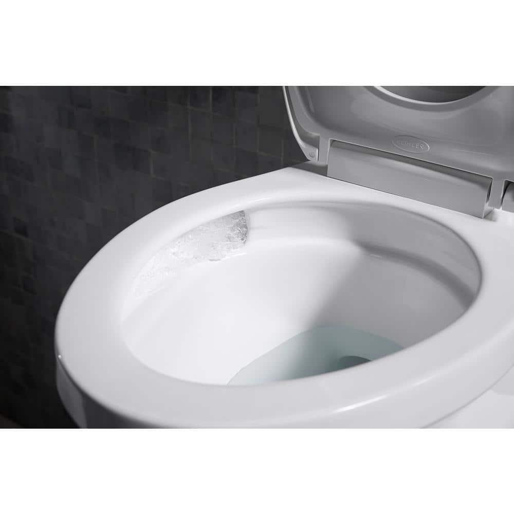 KOHLER Corbelle Comfort Height Revolution 360° 12 in RoughIn 2Piece 128 GPF Single Flush Elongated Toilet in White