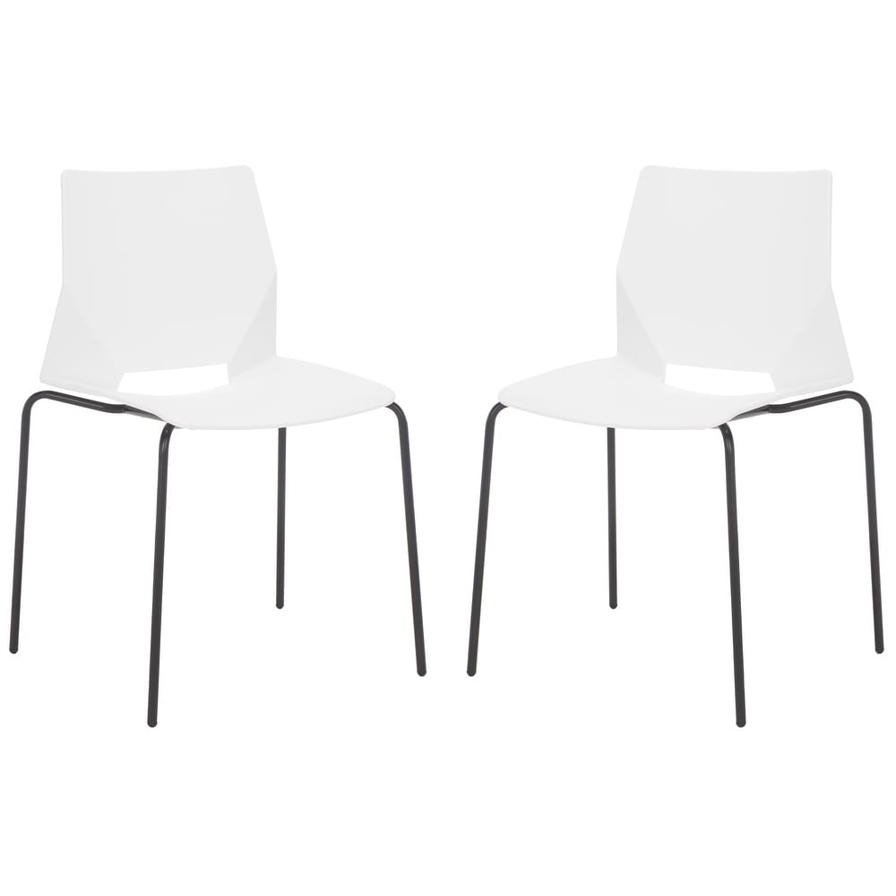 SAFAVIEH Couture Nellie Molded Plastic Dining Chair (SET of 2)   23 IN W x 20 IN D x 33 IN H