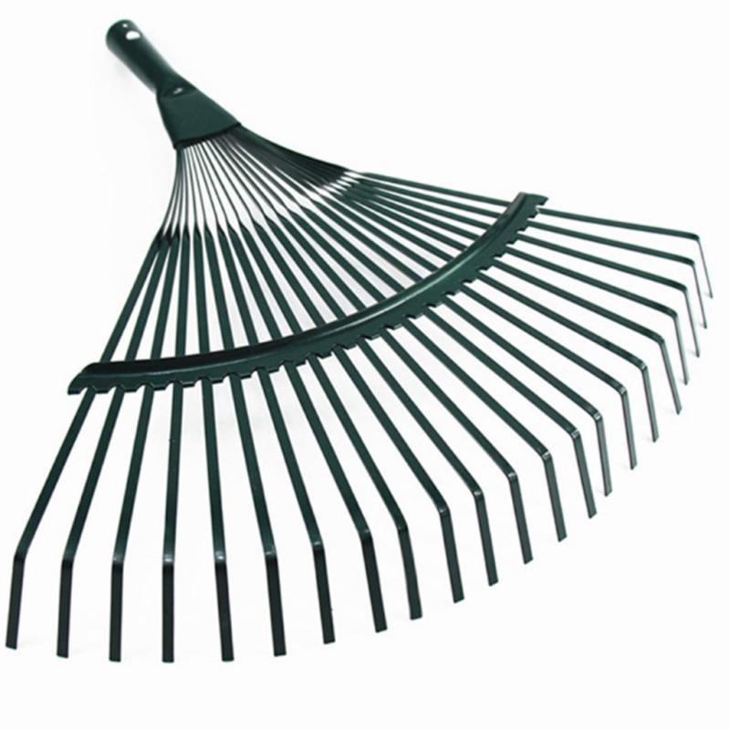 Replacement 22 Tooth Lawn Rake Head - For Garden Grass Leaves Leaf Lawn