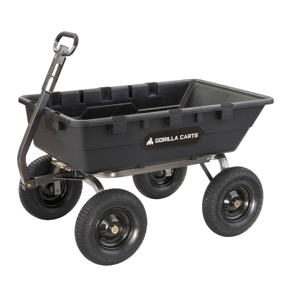 GORILLA CARTS 1500 lb. Super Heavy Duty Poly Dump Cart GOR10-16