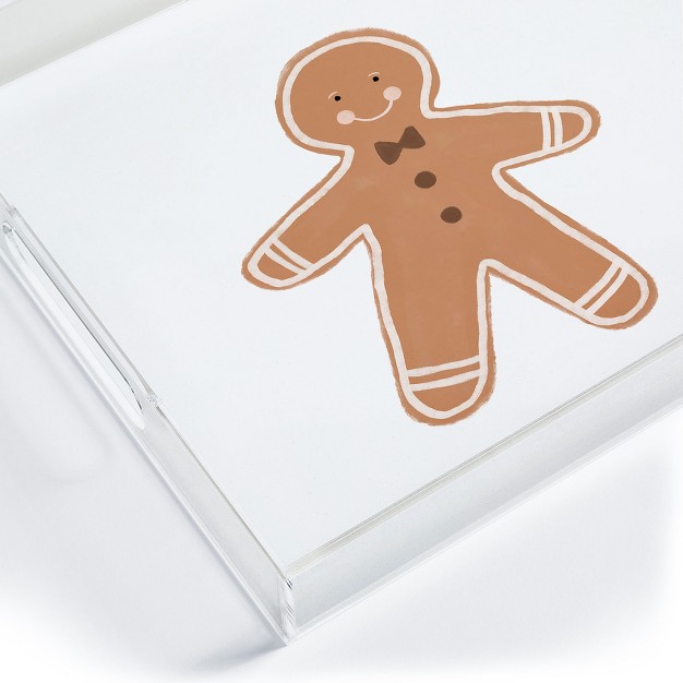 Orara Studio Gingerbread Man I Acrylic Tray Deny Designs