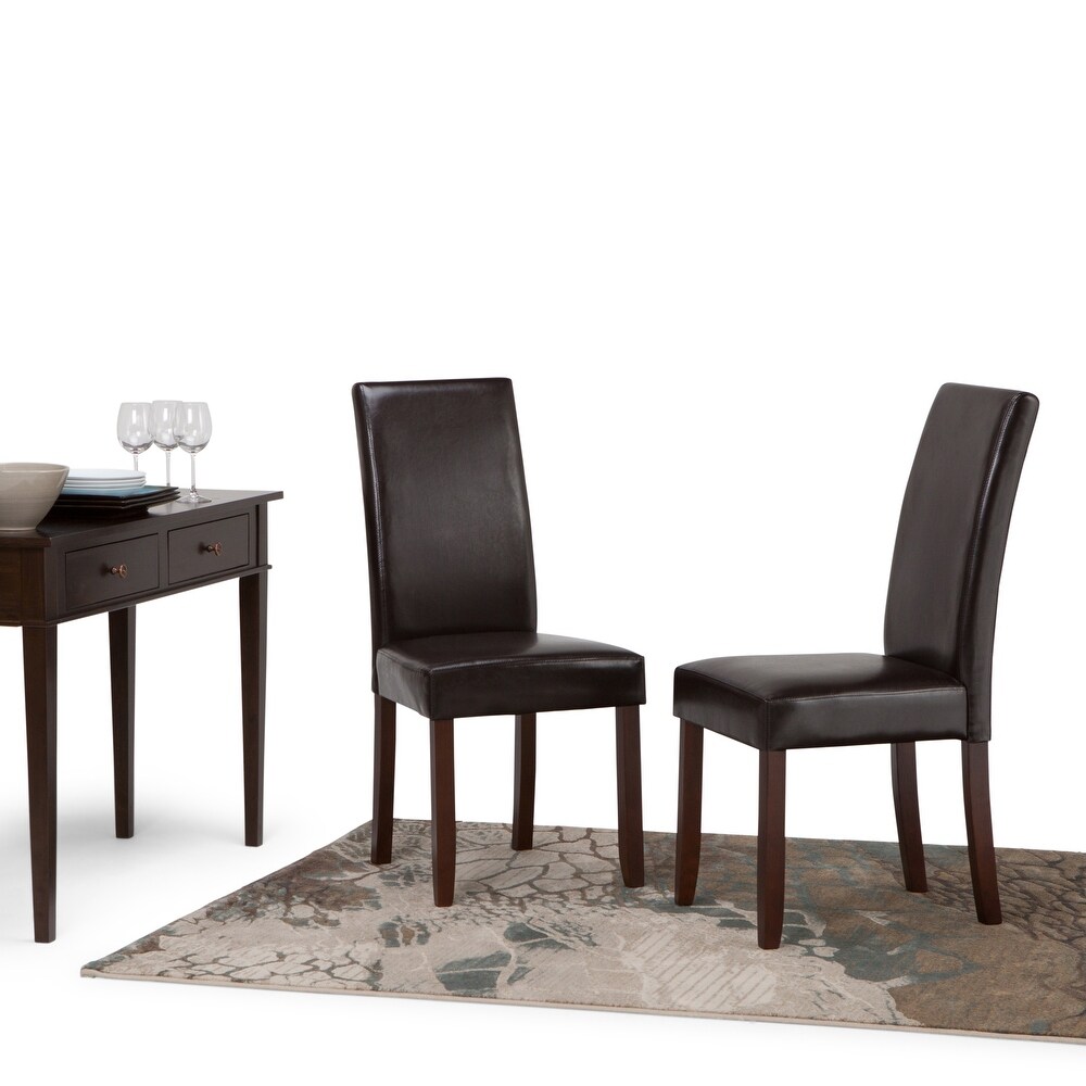 WYNDENHALL Normandy Transitional Parson Dining Chair (Set of 2)   18.1\