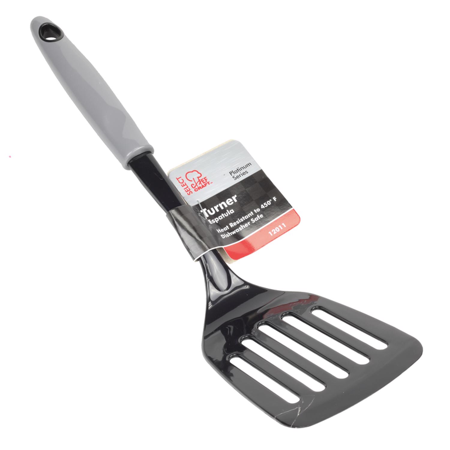 Chef Craft Black/Gray Nylon Slotted Turner