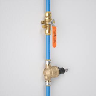 SharkBite 12 in. Push-to-Connect Brass Drop Ear Ball Valve with Drain 24615-0000LF