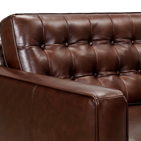 Wesley Chesterfield Power Footrest Leather Sofa