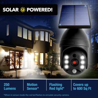 Bell + Howell Bionic Spotlight Extreme Solar Powered Integrated LED Outdoor Motion Sensor Security Flood Light 8713