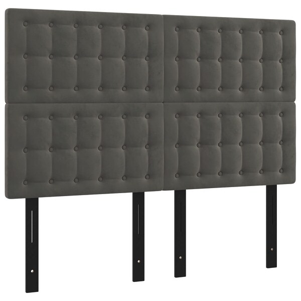 vidaXL Headboard Dark/Light Gray 39.4