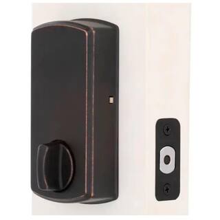 Defiant Castle Aged Bronze Single Cylinder Electronic Keypad Deadbolt GA7X7D01AA