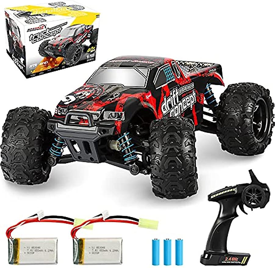 High Speed Remote Control Car For Kids Adults 4wd All Terrains Waterproof Drift Off-road Vehicle 24ghz Rc Road Monster Truck Included 2 Rechargeable B