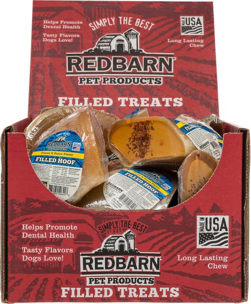 Redbarn Cheese n' Bacon Filled Cow Hooves Dog Treats