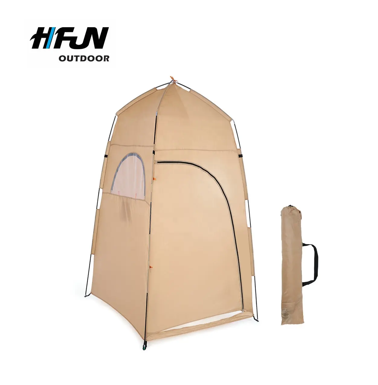 Hot Design Camping Glamping Collapsible Mobile Shower Toilet Tent with Poles