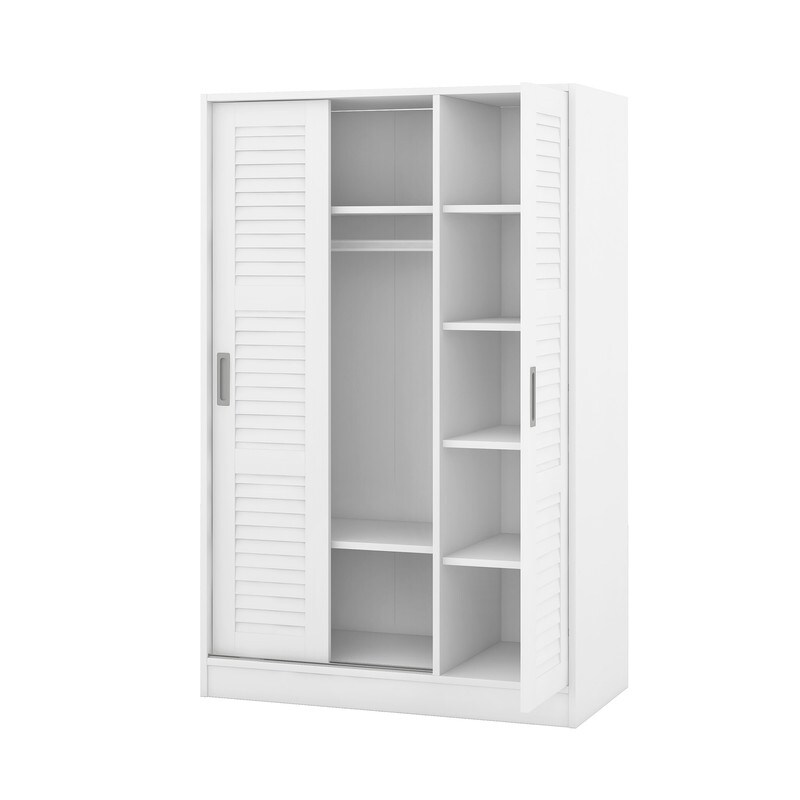 3 Door Shutter Wardrobe with shelves For Bedroom