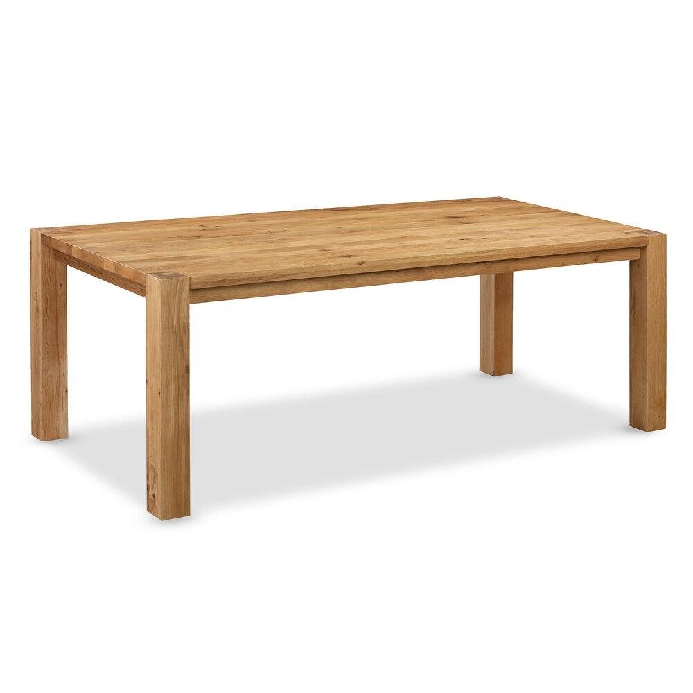 Poly and Bark Festa Extension Solid Oak Wood Dining Table