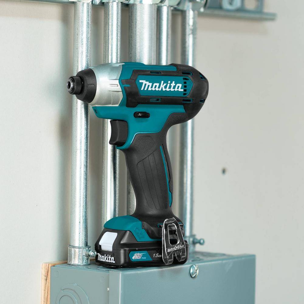 Makita 12V max CXT 1.5 Ah Lithium-Ion Cordless Drill Driver and Impact Driver Combo Kit (2-Piece) CT232