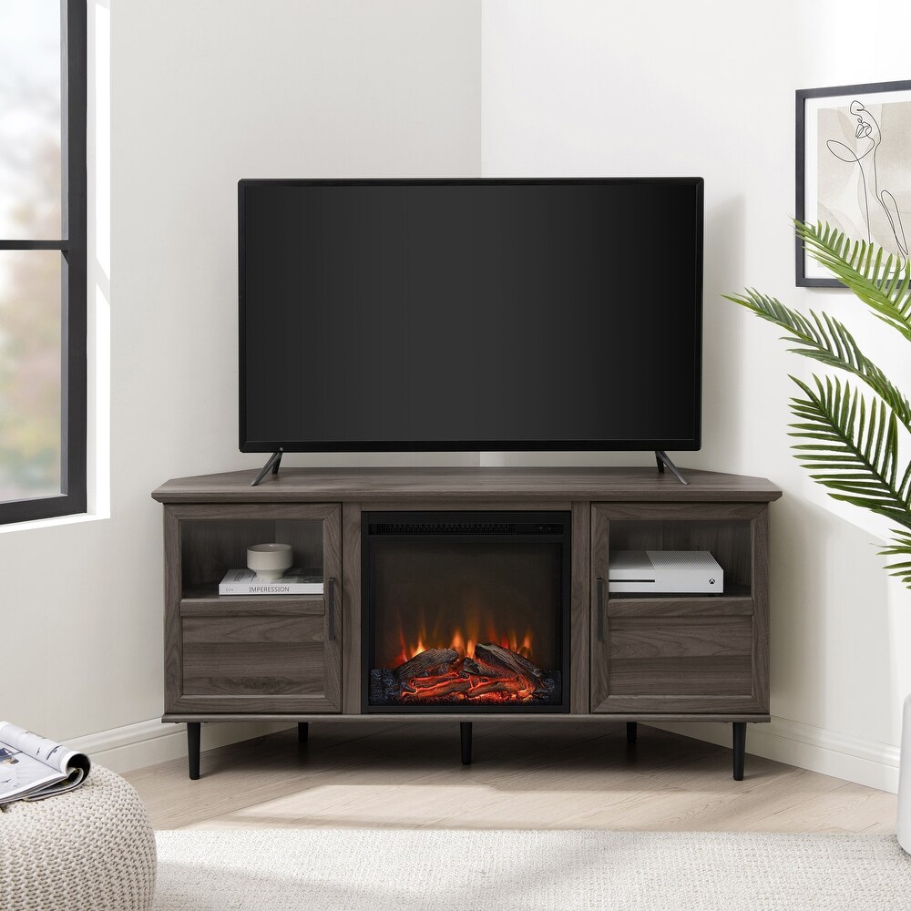 Middlebrook Modern Corner Fireplace TV Stand