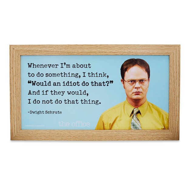 Silver Buffalo The Office Dwight Schrute Quote Wood Sign Wall Art 10 X 18 Inches